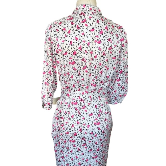 Vintage 80's White and pink floral collard sundress - Small - Picture 5 of 5